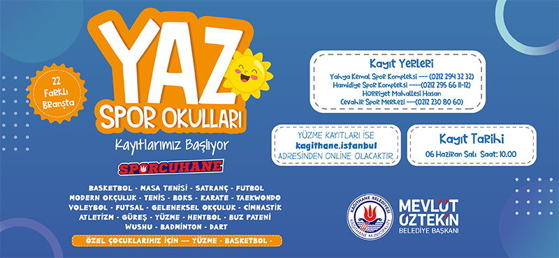 Sporcuhane ile Yaz Spor Okulları Kayıtlarımız Başlıyor.