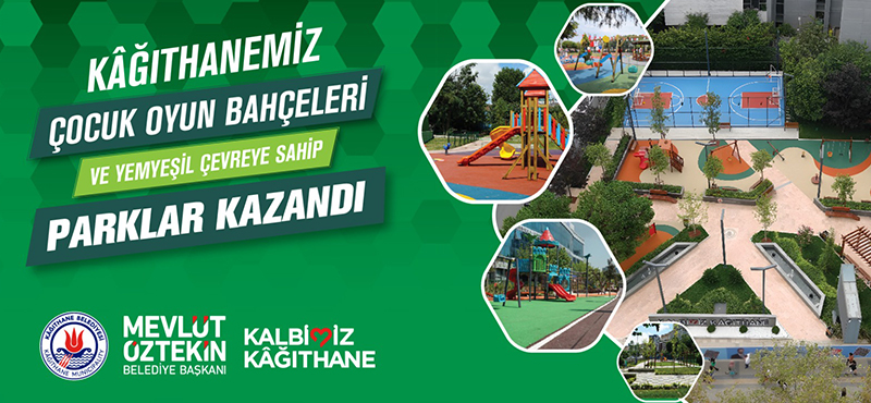 Kâğıthanemiz Çocuk Oyun Bahçeleri ve Yemyeşil Çevreye Sahip Parklar Kazandı.