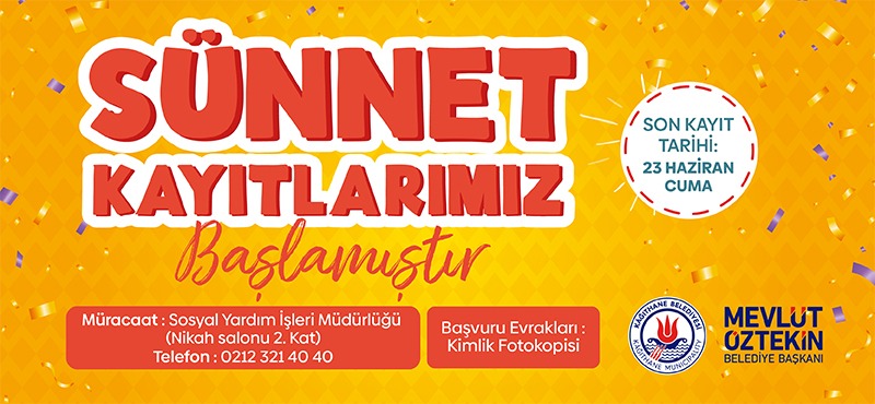 Sünnet Kayıtlarımız Başlamıştır
