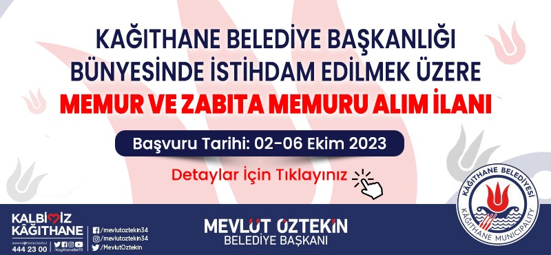 İlk Defa Atanmak Üzere Memur Alım İlanı.